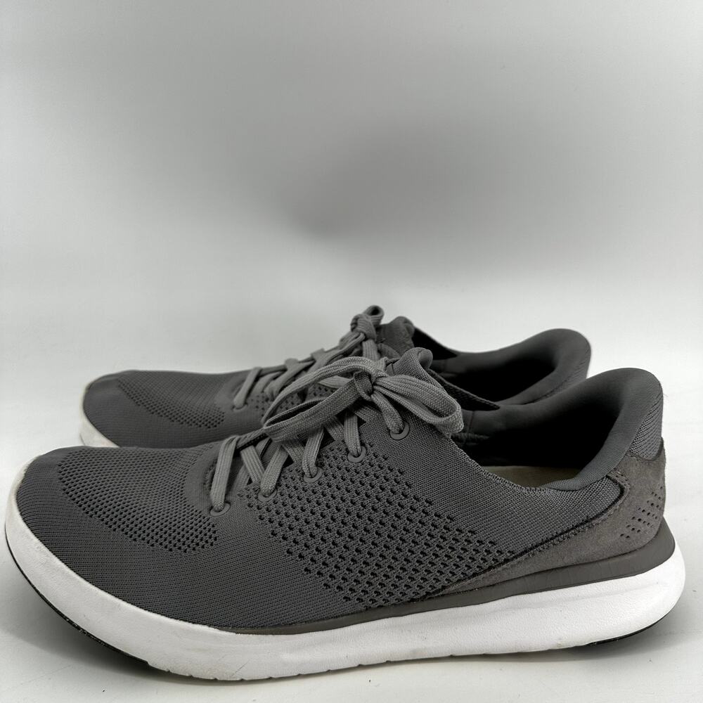 Kizik Lima Sneakers Athletic Shoes Low Lace Up Knit Rabbit Foam Gray M11 W12.5 - Picture 4 of 8